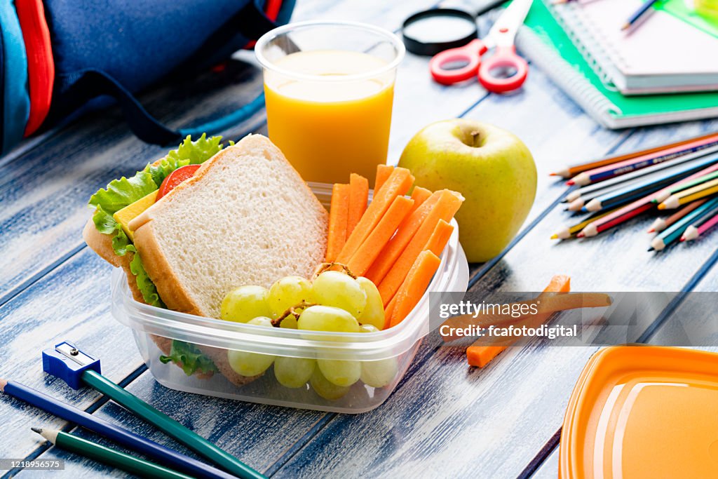 Gesunde Schul-Lunchbox