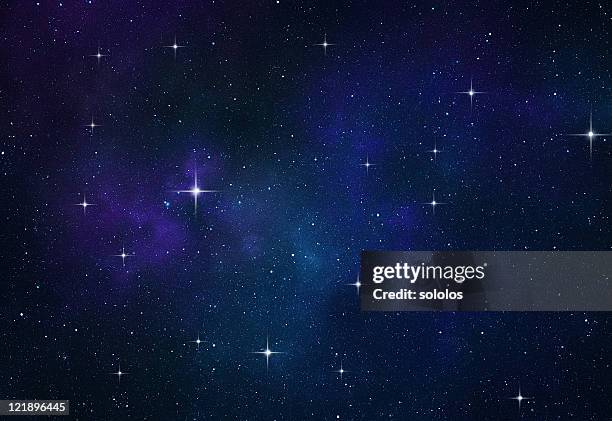 clear space background - sterrenhemel stockfoto's en -beelden