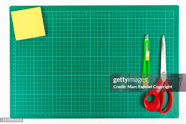 cutting mat composition - cutting mat stock pictures, royalty-free photos & images