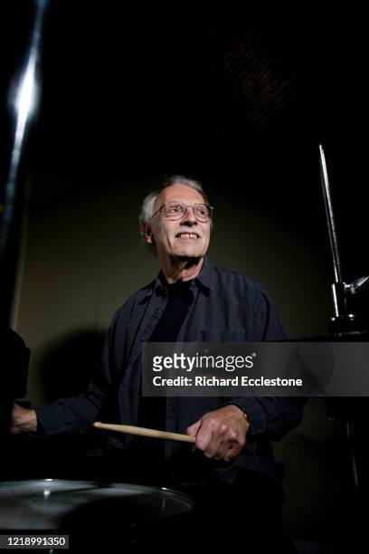 John Marshall, English drummer formerly of jazz rock bands Nucleus and Soft Machine, United Kingdom, 2008.
