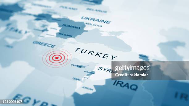 トルコ地図エーゲ海、地中海地震 - earthquake点のイラスト素材／クリップアート素材／マンガ素材／アイコン素材
