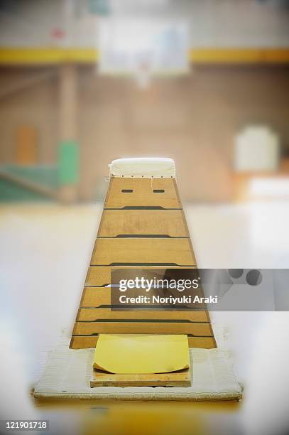 vaulting box - slab sided gymnastics vault stock pictures, royalty-free photos & images