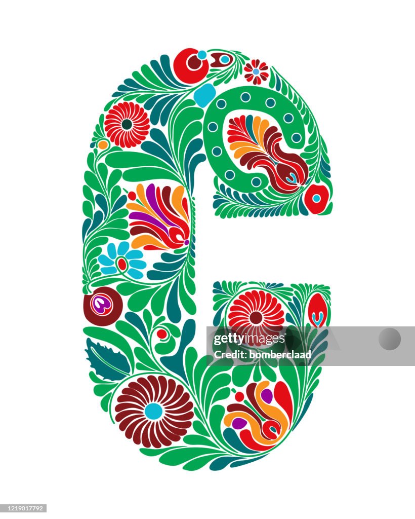 Capital Letter Floral C High-Res Vector Graphic - Getty Images