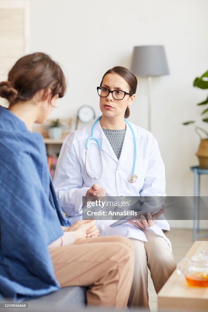 Doctor visiting the patient