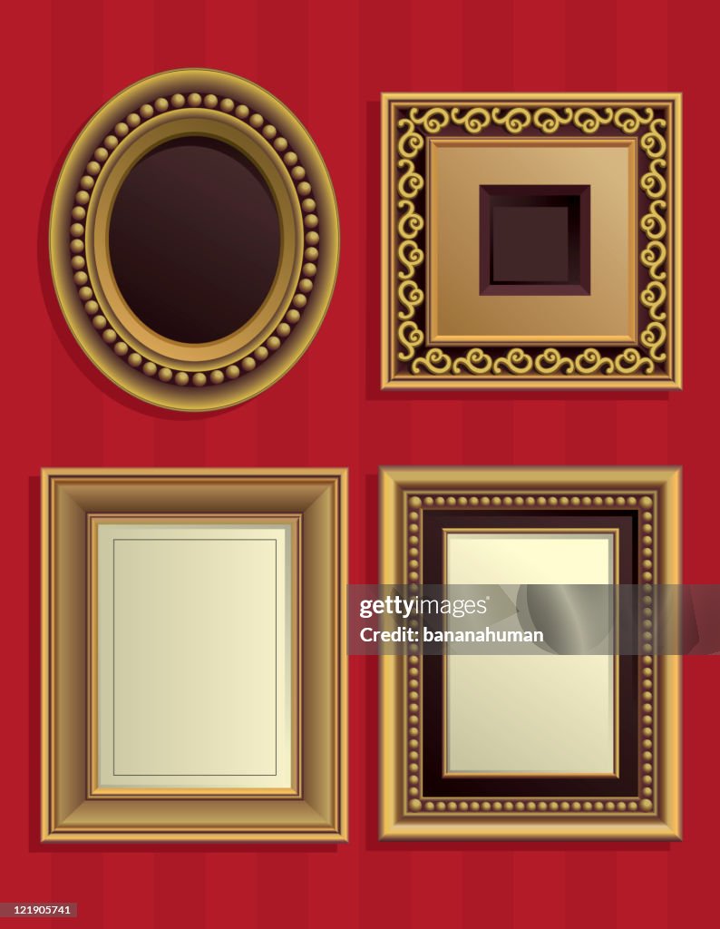 Basic Golden Frame Classic Golden Frame High-Res Vector Graphic - Getty Images