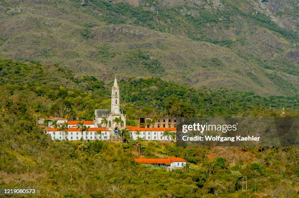 View of the Santuario de Nossa Senhora Mae dos Homens, a seminary and school converted into a pousada in Caraca, Minas Gerais in Brazil.