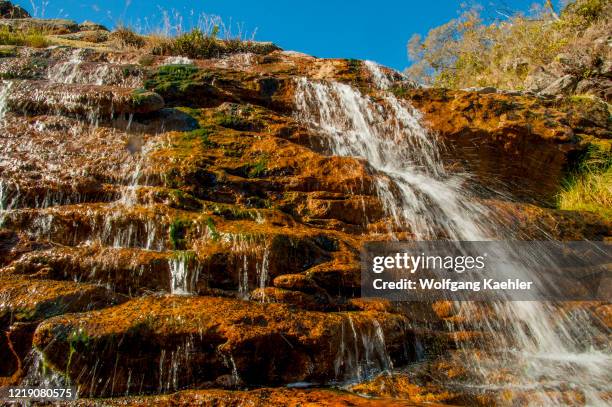 The Cascatinha Waterfall near the Santuario de Nossa Senhora Mae dos Homens, a seminary and school converted into a pousada in Caraca, Minas Gerais...