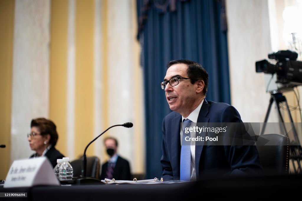 Secretary Mnuchin Testifies In Senate Hearing On CARES Act Implementation