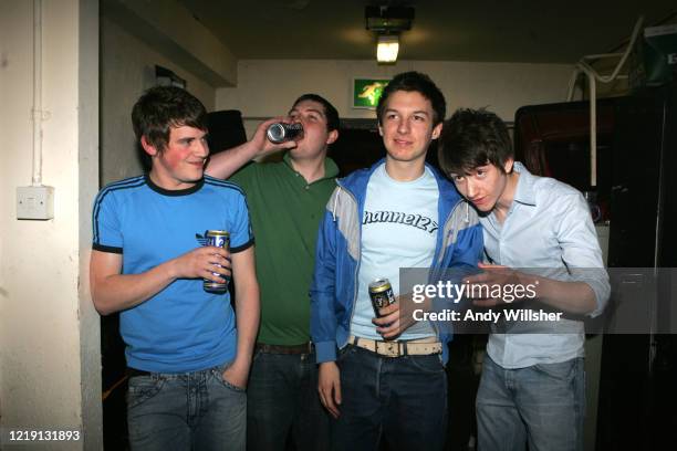 Arctic Monkeys performing in Sheffield in 2005