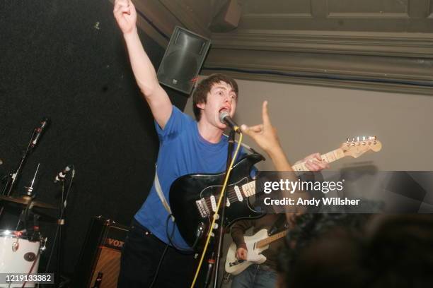 Arctic Monkeys performing in Nottingham in 2005