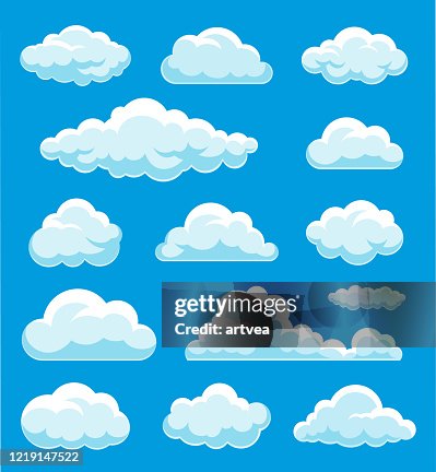 Clouds Set Illustration Clouds Set Illustration
