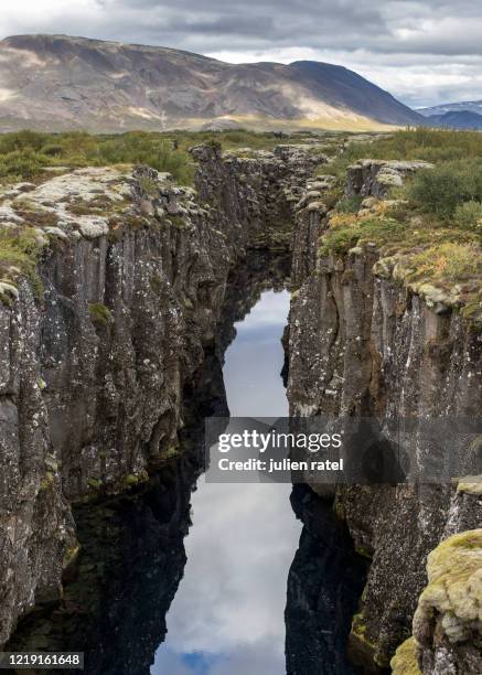 day trip to thingvellir - nationaal park pingvellir stockfoto's en -beelden