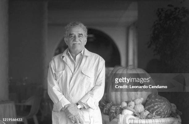 Colombian writer and journalist Gabriel García Márquez, Lido, 10th September 1986.