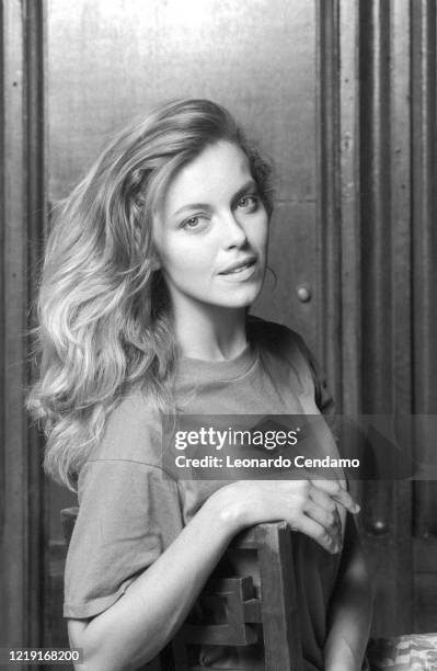 Italian Australian actress Greta Scacchi, Venice Film Festival photo shoot, Venezia, Italy, 11th September 1993.