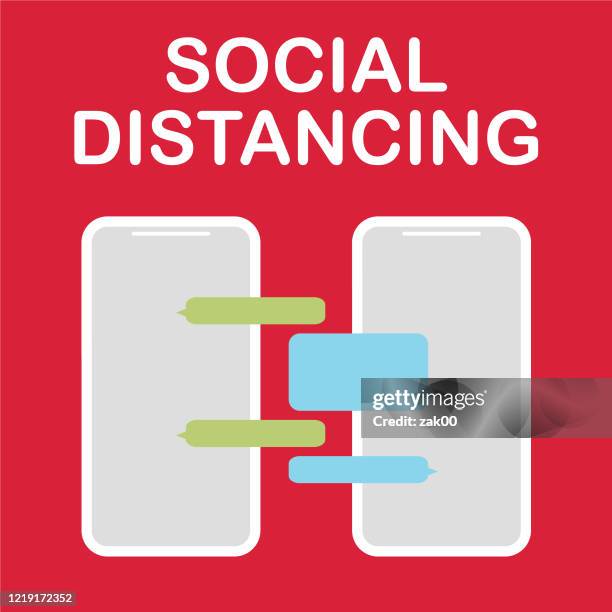 social distance - safety protocol stock illustrations