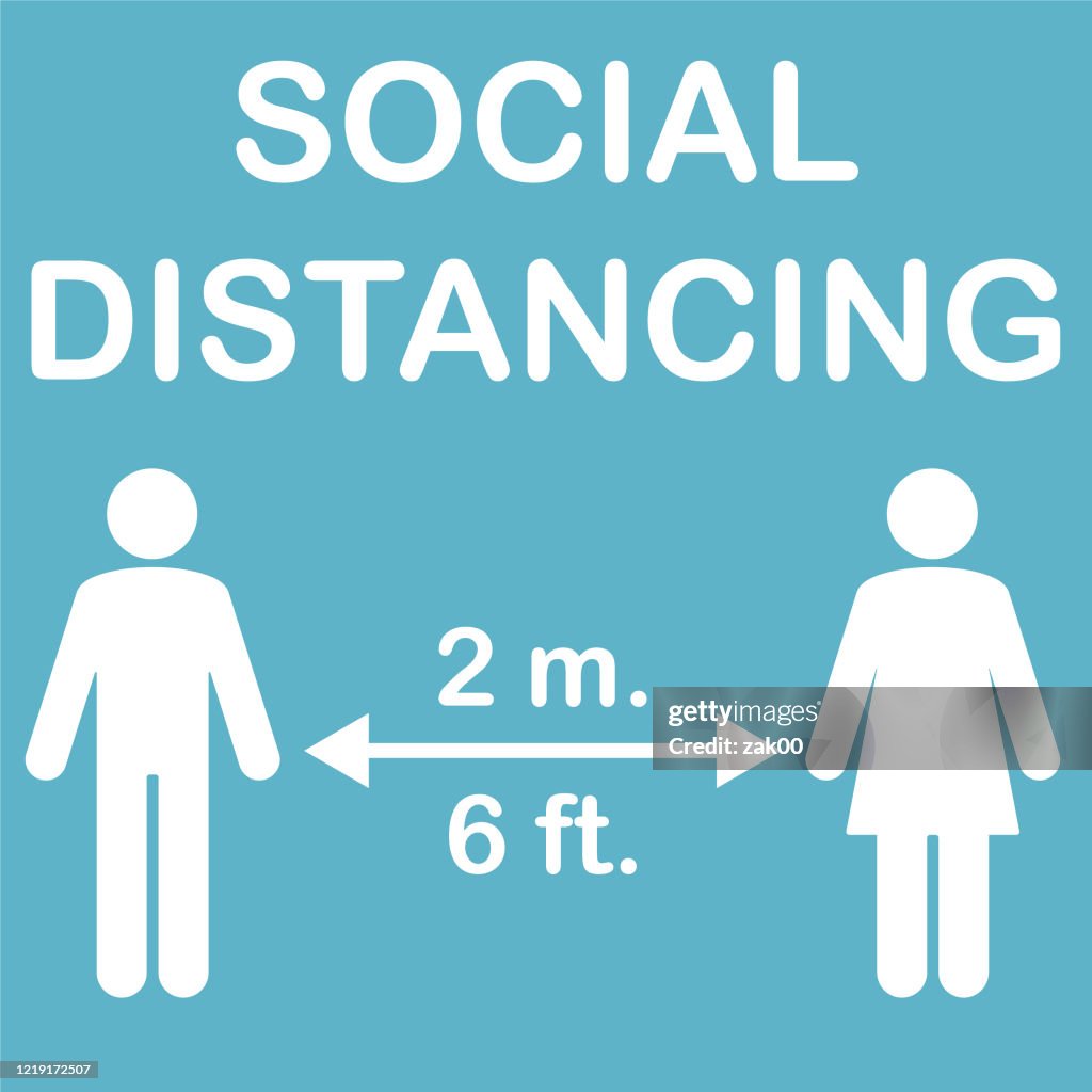 Social Distance Inches Social Distance High-Res Vector Graphic - Getty Images
