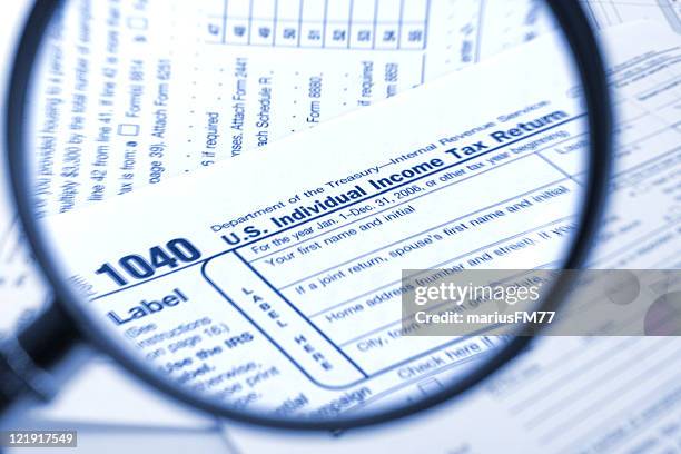 usa-steuerformular 1040 - 1040 tax form stock-fotos und bilder