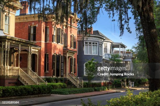 Historic Homes on Forsyth Park, Savannah, Georgia, USA.