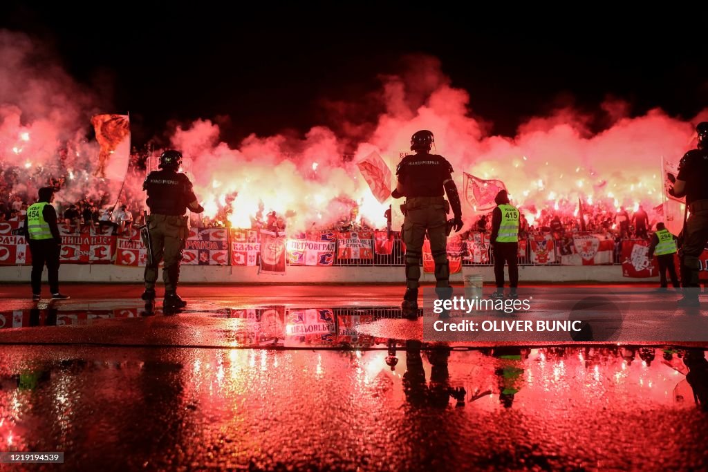 TOPSHOT-FBL-SRB-CUP-PARTIZAN-CRVENA ZVEZDA-HEALTH-VIRUS