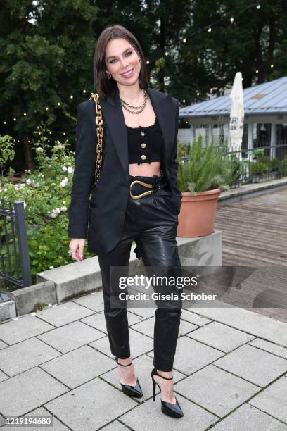 Liliana Matthaeus attends the reopening of the restaurant Kytaro at the Universitaets-Reitschule on June 10, 2020 in Munich, Germany.