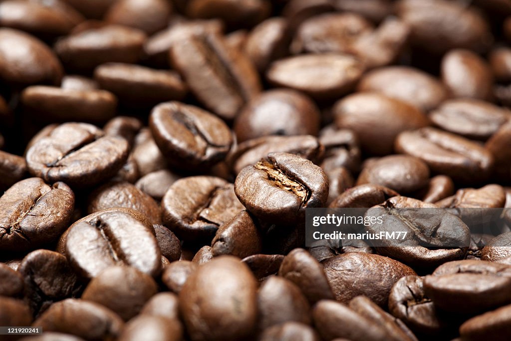 Coffee beans background