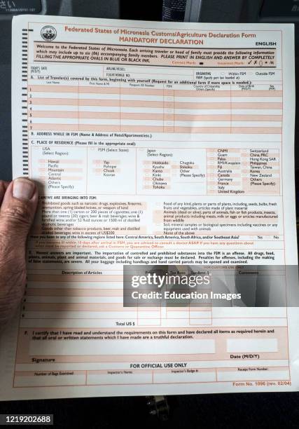 Generic Declaration Form 48 Customs Declaration Form Stock Photos, High-Res Pictures, and Images ...