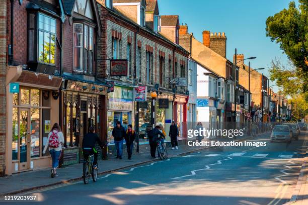 Mill Road is one of Cambridge's most vibrant destinations with independent cafes, quirky shops and international grocery stores and restaurants. UK.