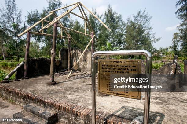 Massacre memorial My Lai Vietnam.