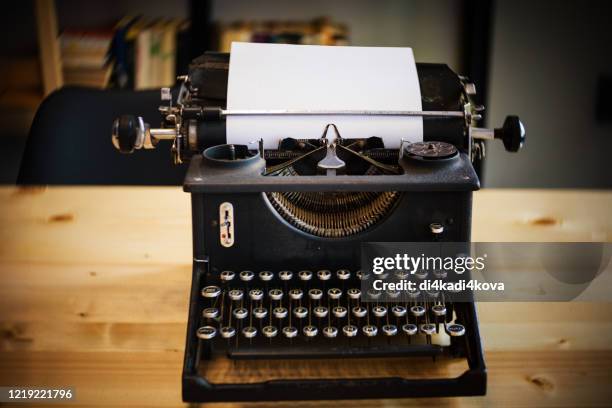 old typewriter - typewriter stock-fotos und bilder