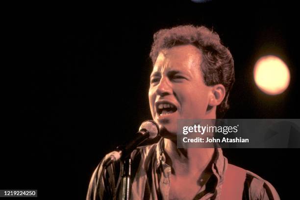 Singer, songwriter and guitarist Tommy Tutone, best known for his hit "867-5309/Jenny", is shown performing on stage during a "live" concert...