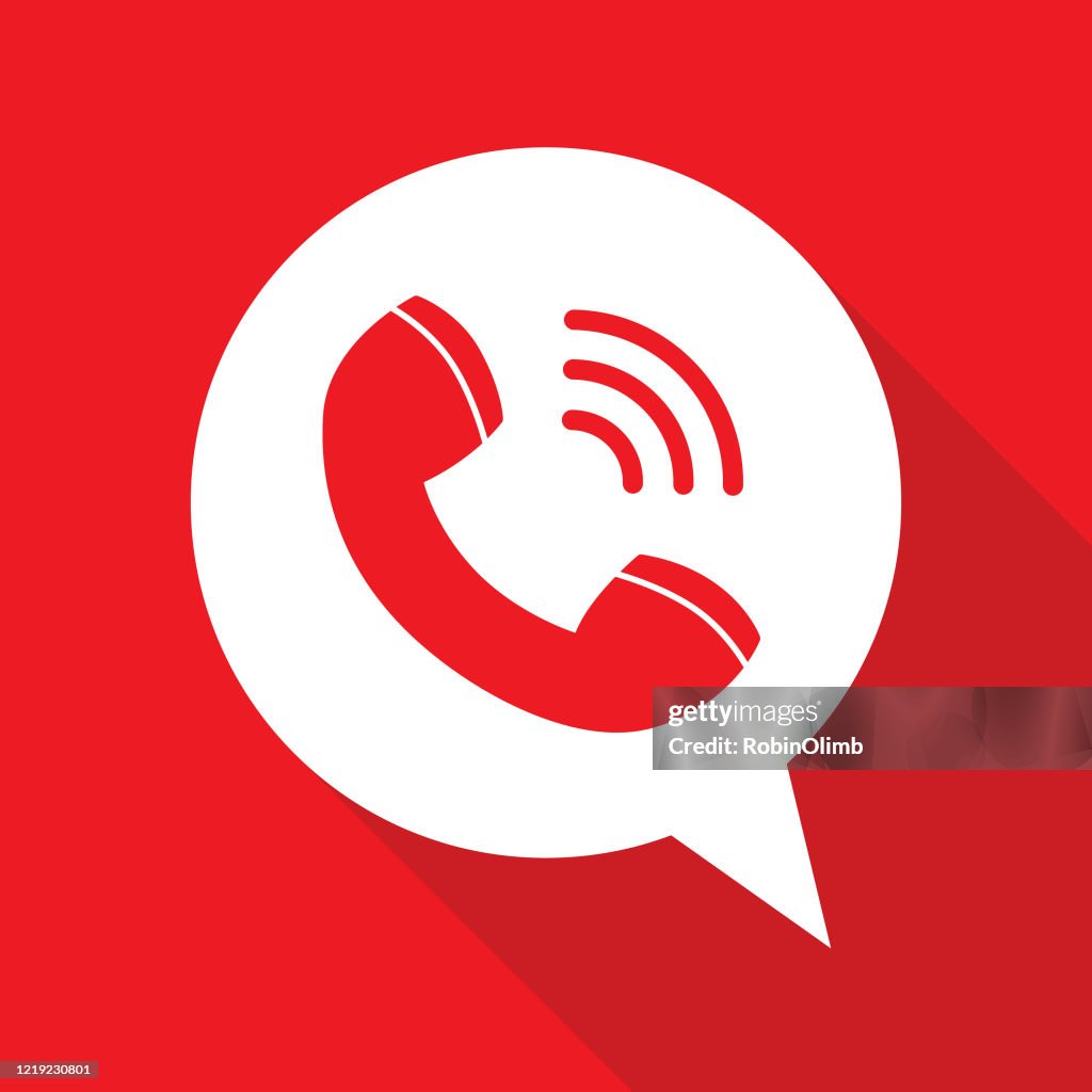 Telephone Receiver Speech Bubble