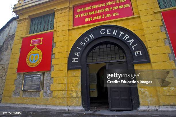 Infamous French and Vietnamese Hoa Lo prison also called the Hanoi Hilton Vietnam.