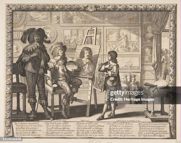 The Painter, circa 1642. Artist Abraham Bosse.