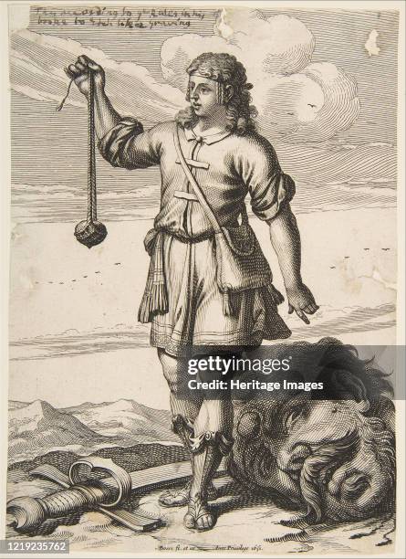 David with the Head of Goliath, 1651. Artist Abraham Bosse.