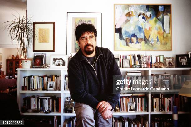 Chilean writer Luis Sepulveda , Gijon, 11th April 2003.
