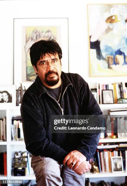 Chilean writer Luis Sepulveda , Gijon, 11th April 2003.