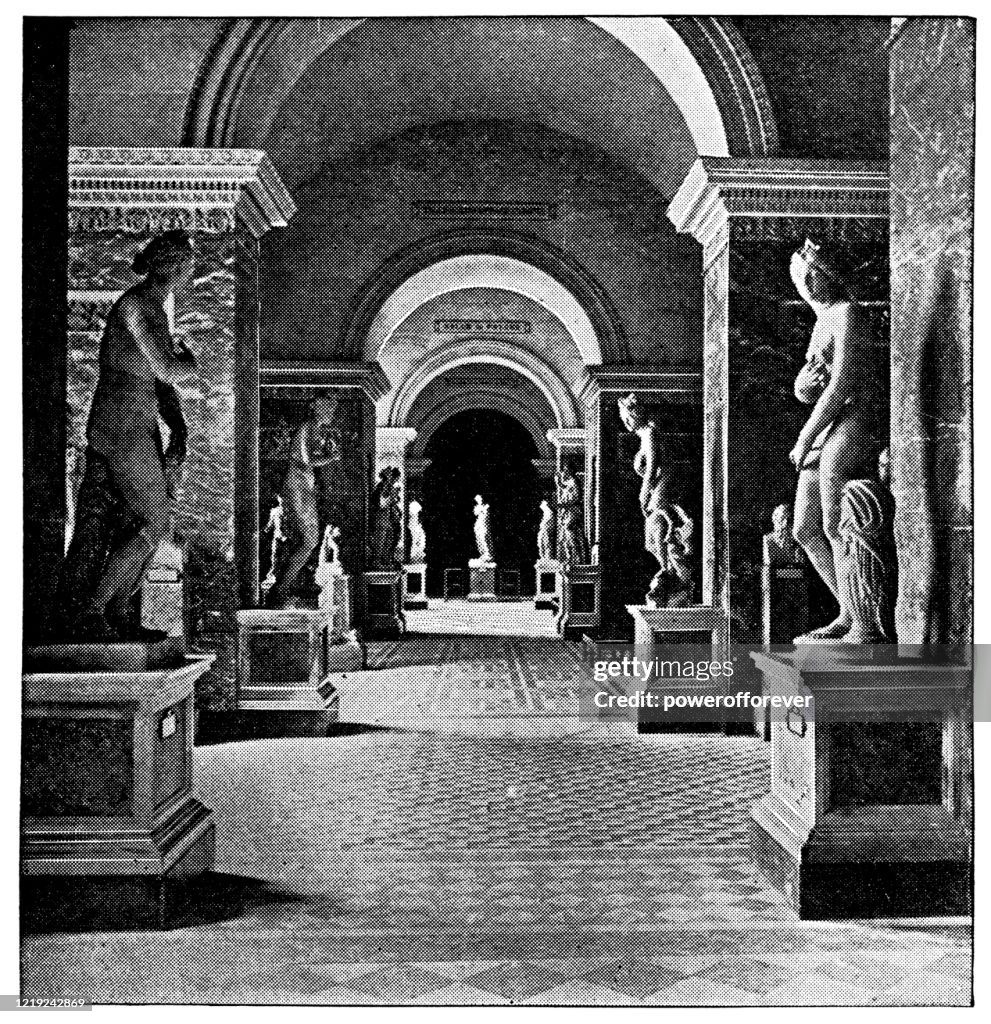 The Venus de Milo at the Palais du Louvre in Paris, France - 19th Century