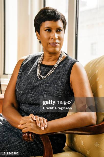Mayor of Washington DC, Muriel Bowser is photographed for Monocle Magazine on August 23, 2017 in Washington, DC.