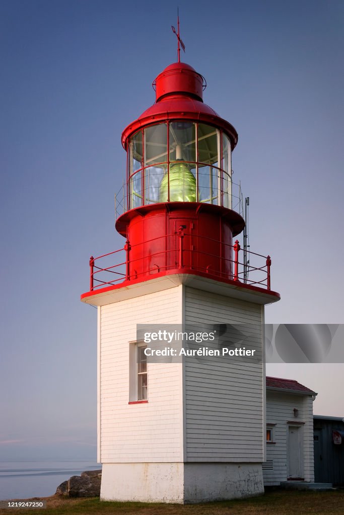 Cap-Chat, the lighthouse at dusk