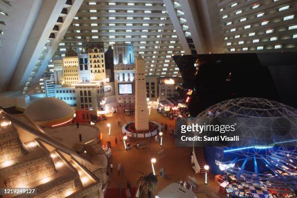 Interior view of the Luxor Hotel on December 20, 1995 in Las Vegas, Nevada.