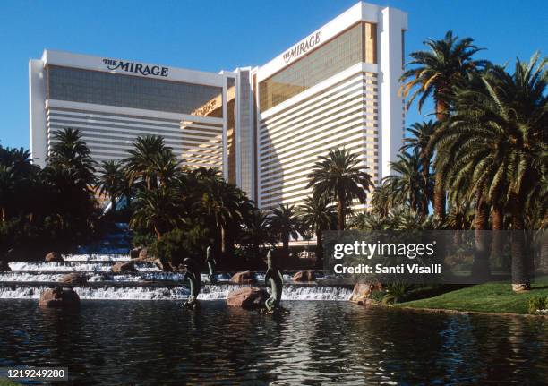 Exterior view of the Mirage Hotel on December 28, 1995 in Las Vegas, Nevada.