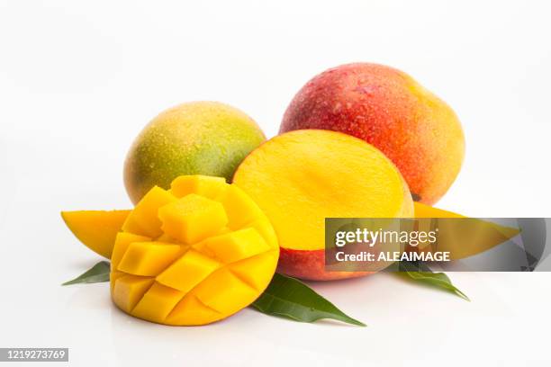 mango composition - mango fruit stock pictures, royalty-free photos & images