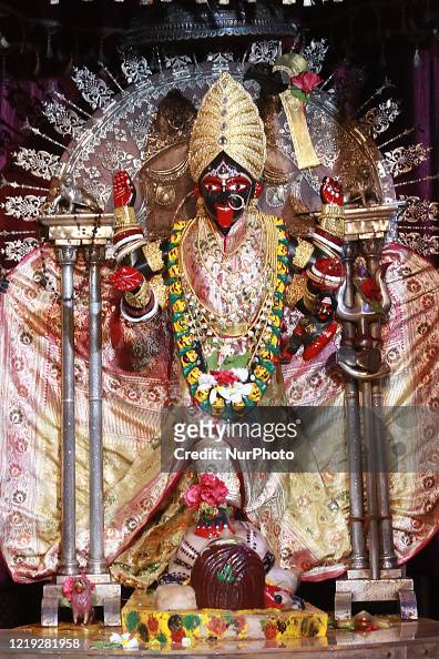 Hindu Goddess Kali Idol with Gold and diamond ornaments decoration of...  News Photo - Getty Images