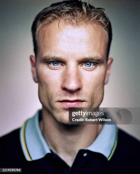 Footballer Dennis Bergkamp is photographed on August 1, 2000 in London, England.