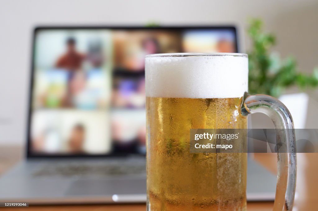 Image of an online drinking session