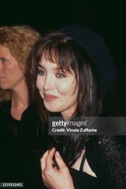 French actress Isabelle Adjani attends the premiere of 'Diabolique' held at the Cineplex Odeon Cinema in Century City, California, 20th March 1996.