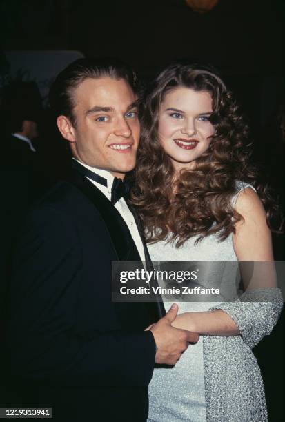 American actor Chad Allen and American actress Heather Tom attend the 1994 Soap Opera Digest Awards, held at the Beverly Hilton Hotel in Beverly...