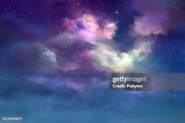 outer space fantasy - constellation background stock illustrations