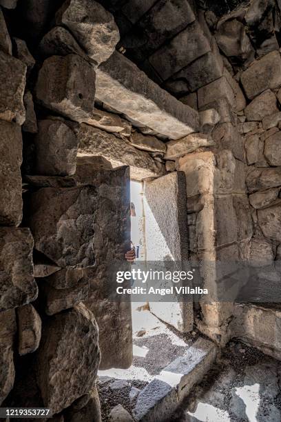 jordan. qasr al azraq castle - qasr al azraq stockfoto's en -beelden