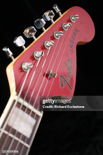 Vintage 1966 and 1969 Fender Jaguar electric guitars, United Kingdom, 2009.